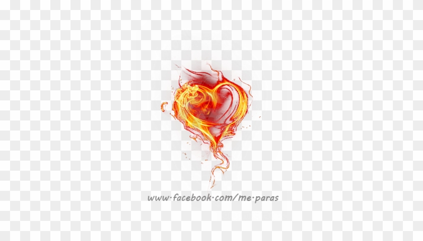 Heart With Fire - Coração Com Fogo Png #977505