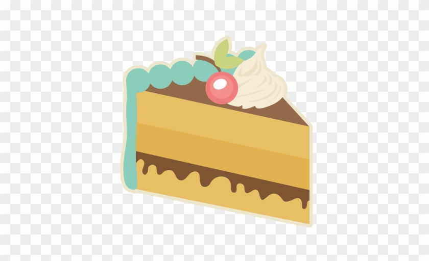 Piece Of Cake Svg Cutting Files For Scrapbooking Slice - Cake Slice Clipart Png #977535