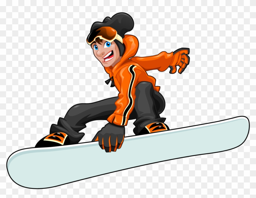 Snowboarding Cartoon Winter Sport - Snowboard Cartoon #977551