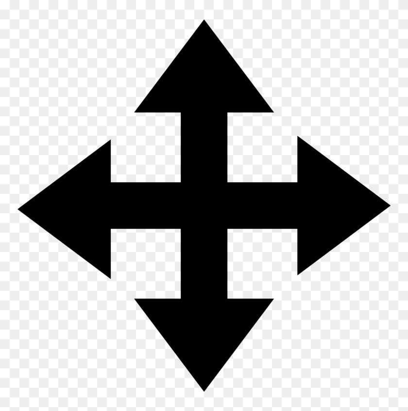 Simpleicons Interface Arrows Group In Four Directions - Multidirectional Arrows #977576