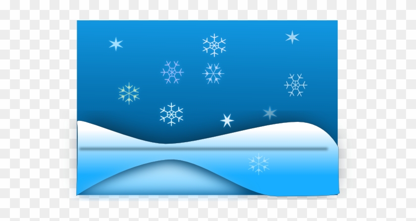 Snow Flake Winter Landscape Clipart - Landscape #977779