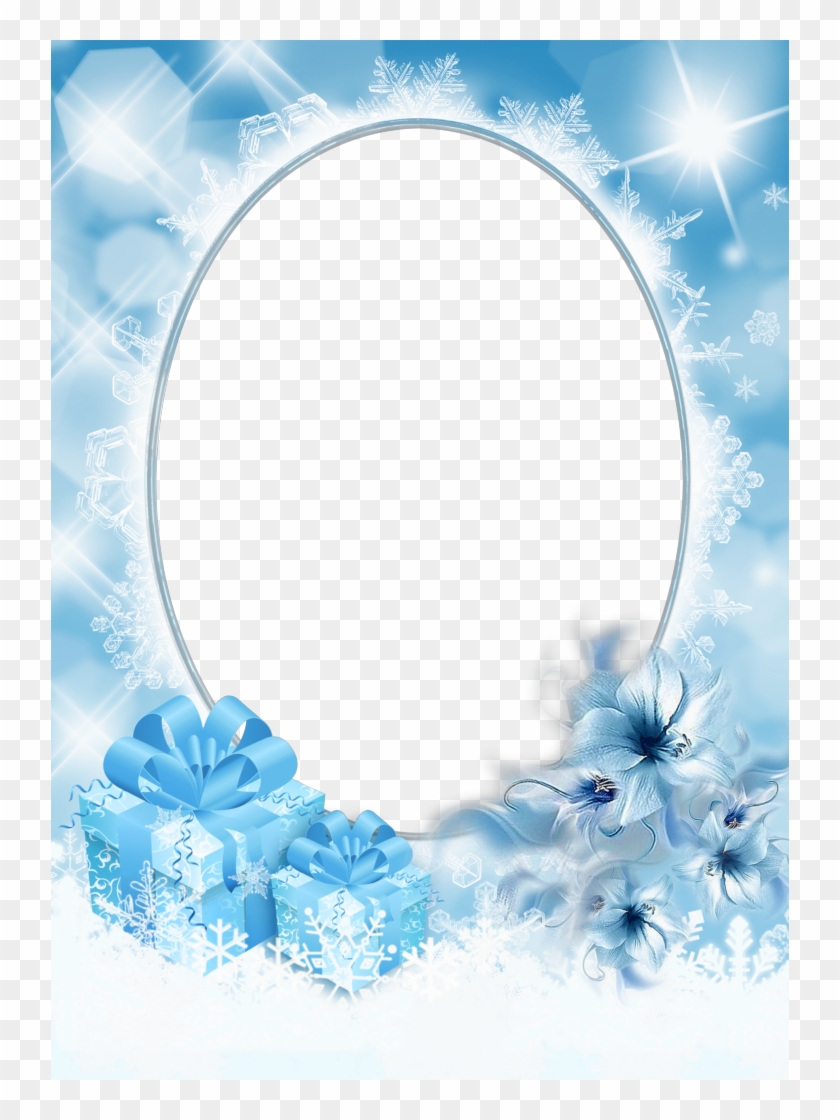 Ice Christmas Png Photo Frame - Sending Birthday Balloons To Heaven #977898