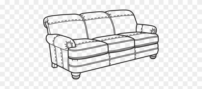 Bay Bridge - Sofa Clipart Black And White Png #977957