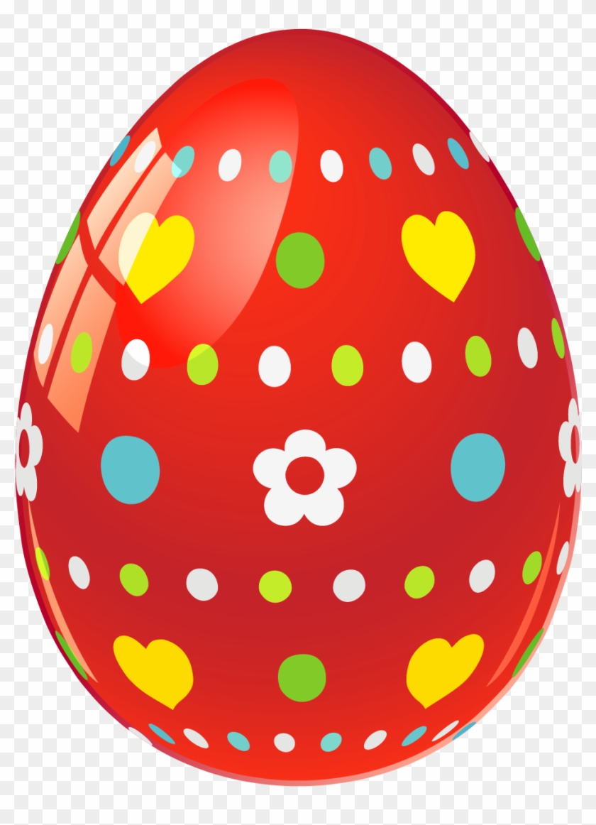 Red Eggs Clipart - Simple Easter Egg Clip Art #978070