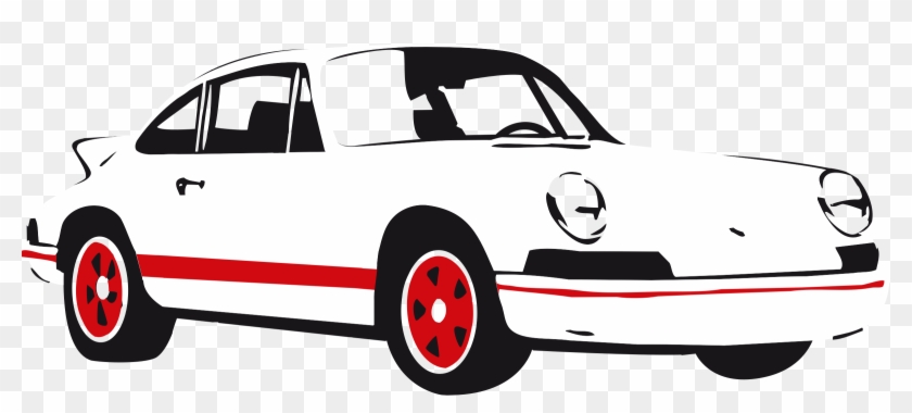 Sport Car White - Porsche 911 Clip Art #978275