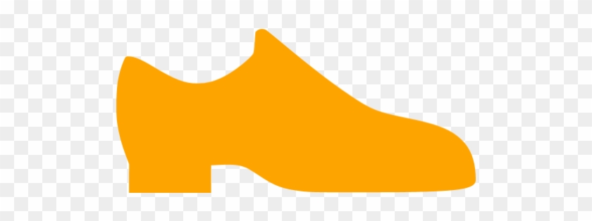 On Orange Shoes - Grey Shoe Icon #978319