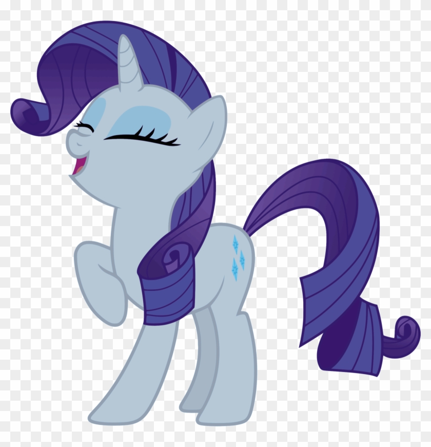 Vector By Regolithx Laughing Rarity - Mlp Rarity Laughing - Free  Transparent PNG Clipart Images Download