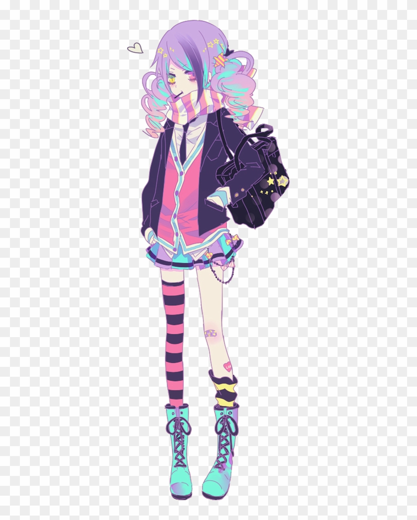 Http - //orig08 - Deviantart - Net/dc49/f/2014/ - Pastel Goth Anime Girl #978484