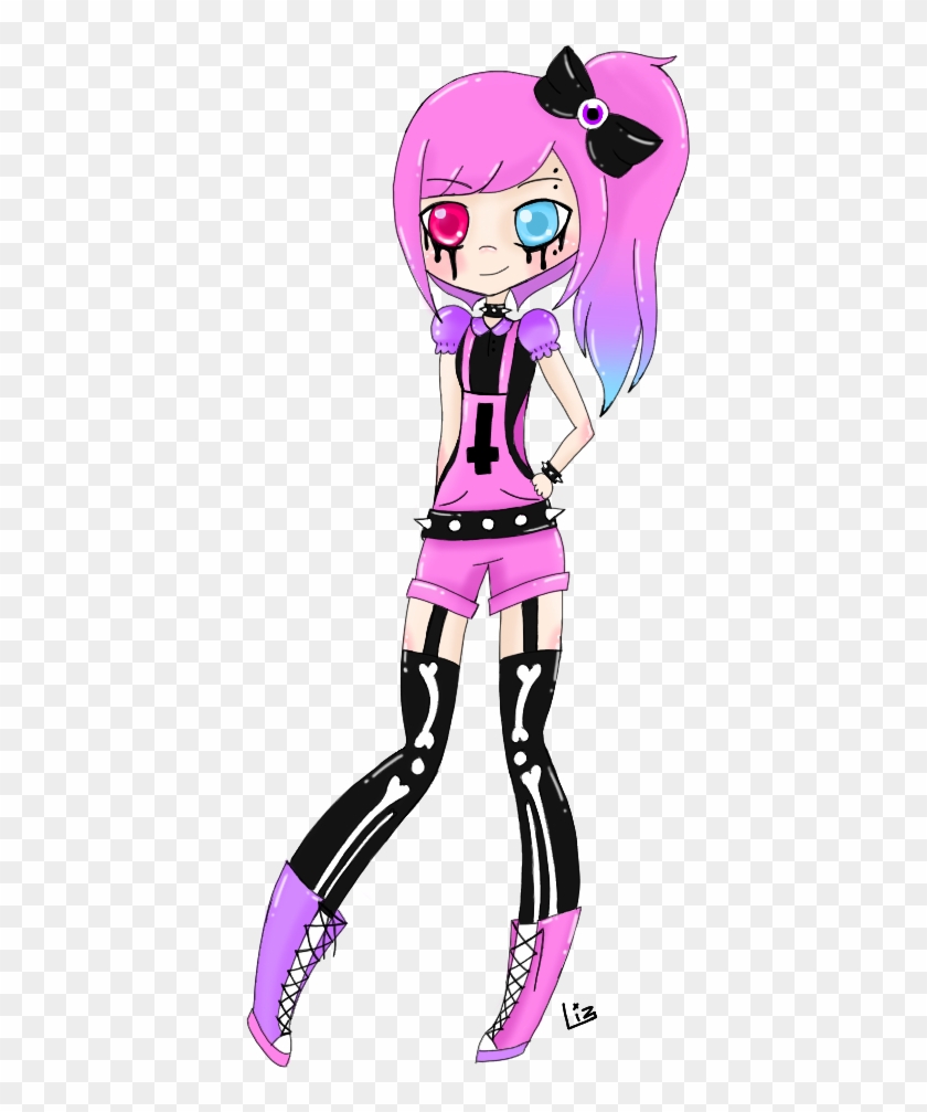 Airknightmystery's Custom Pastel Goth Girl By Xxlizarithxx - Drawing #978486