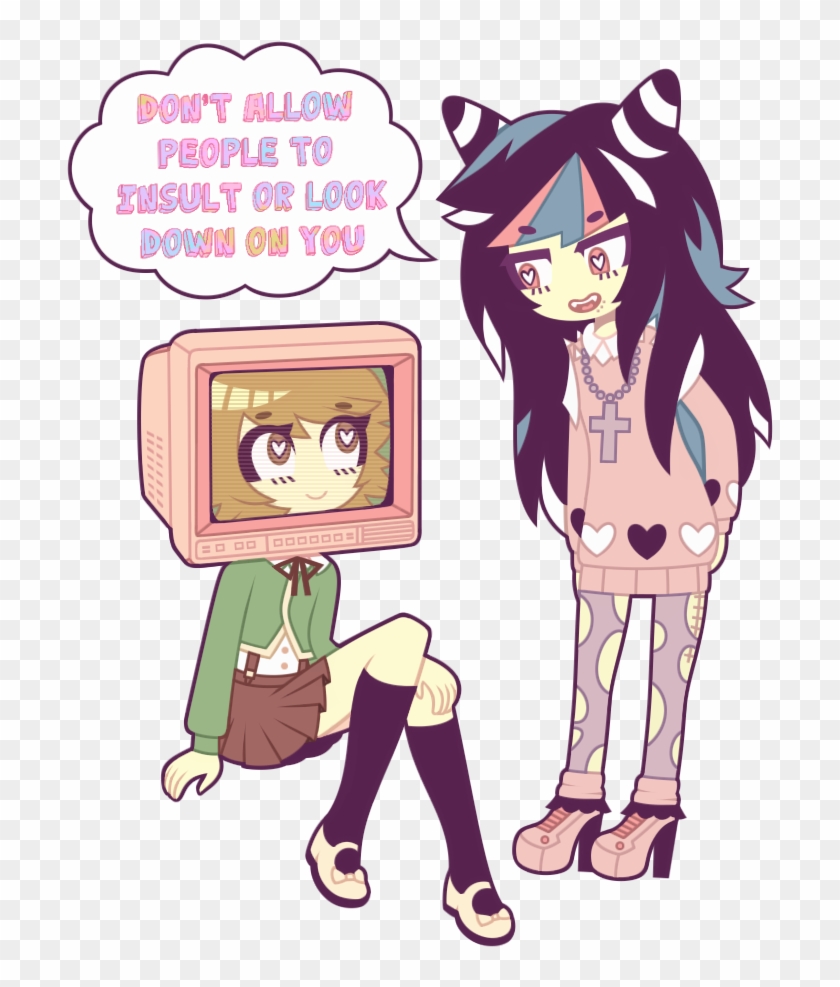 Pastelgoth - Deviantart - Dangan Ronpa Panty And Stocking #978556