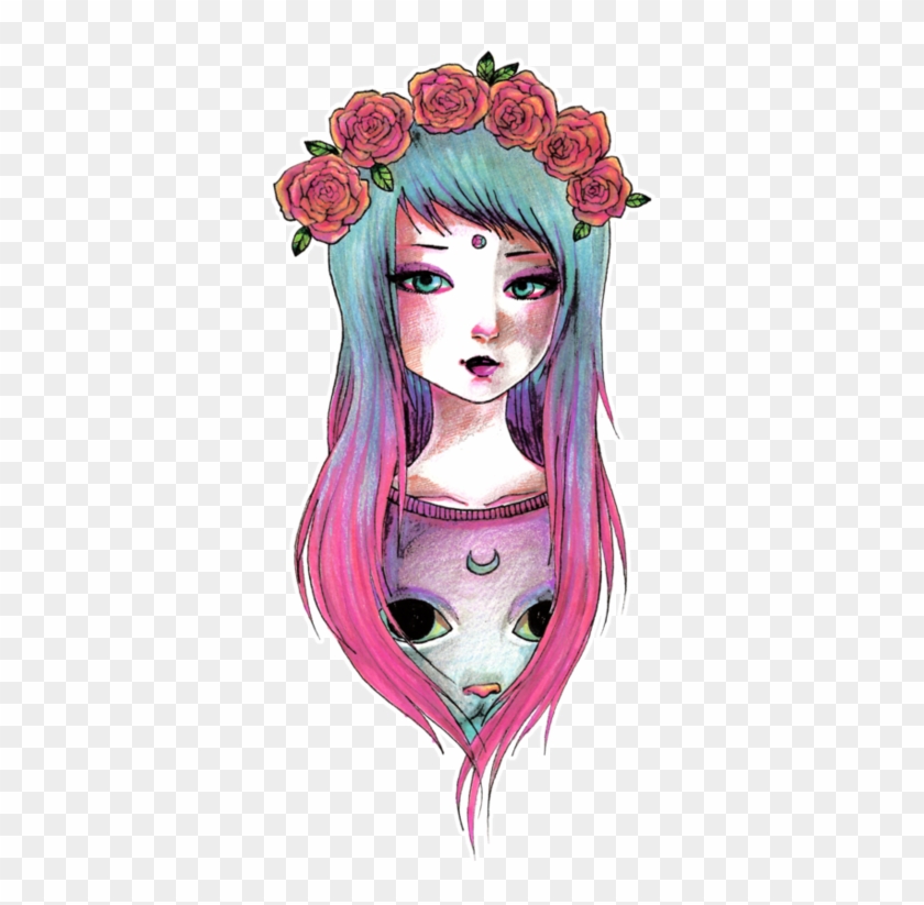 Pastel Goth - Pastel Goth Girl Drawing #978617