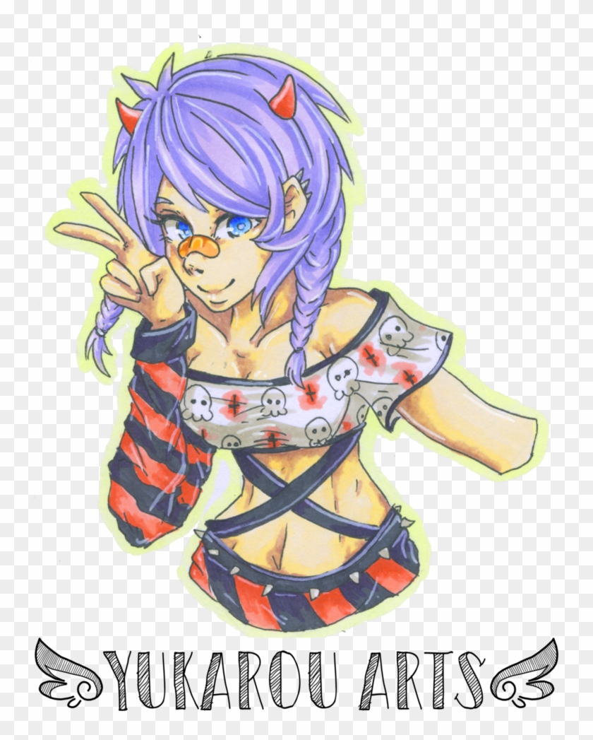 Pastel Goth Girl By Yukarouarts - Cartoon #978660