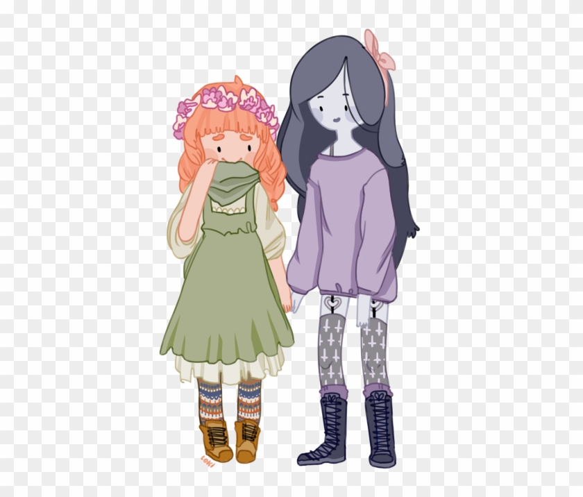 Mori Girl Bubblegum And Pastel Goth Marceline - Princess Bubblegum #978694