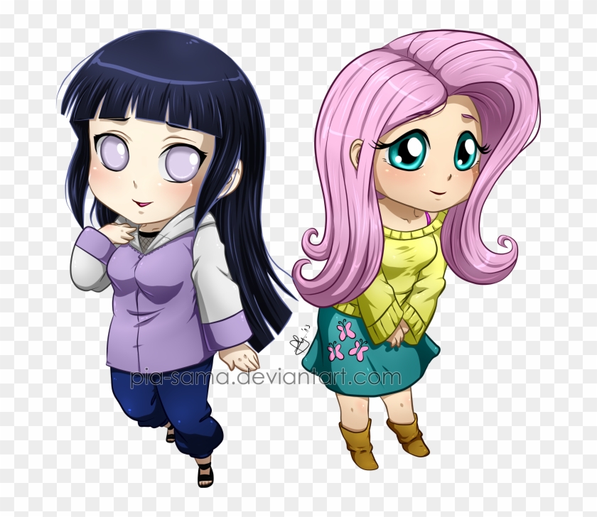 Pia-sama, Chibi, Clothes, Crossover, Fluttershy, Humanized, - My Little Pony As Naruto #978708