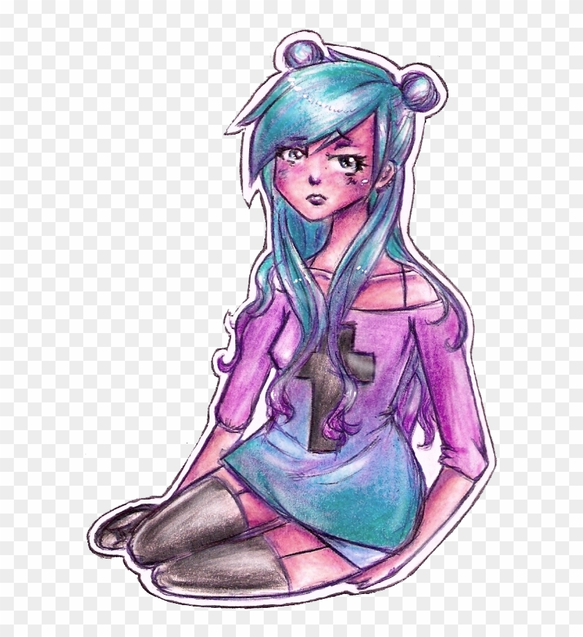 Pastel Goth Girl - Cartoon #978714
