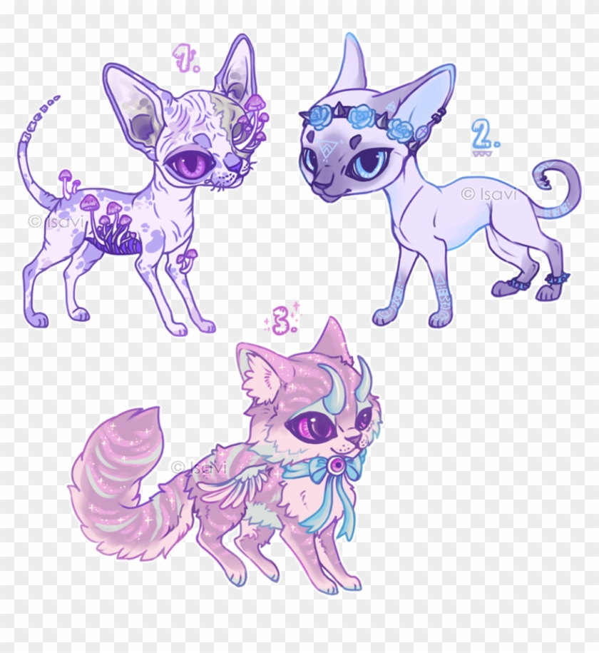 Pastel Goth Cats Auction Closed By Isavi - Pastel Goth Cat Art #978715