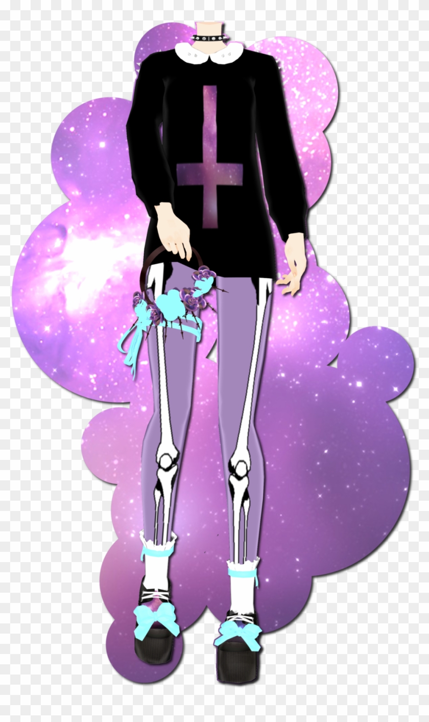 Pastel Goth Kawaii Anime Egirl Graphic by DenizDigital · Creative Fabrica