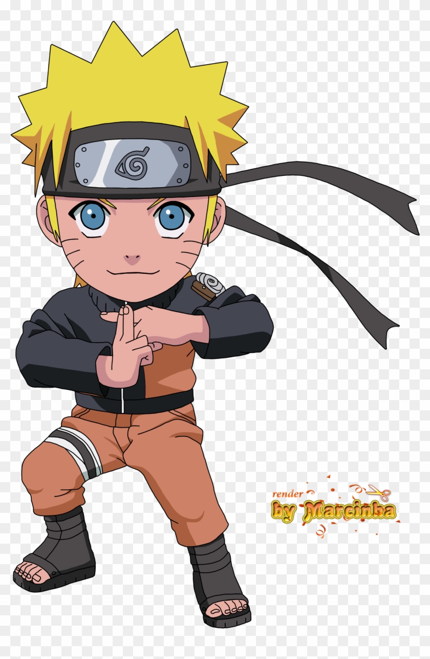 Render Chibi Naruto By Marcinha20 Render Chibi Naruto - Naruto Uzumaki Chibi Png #978809