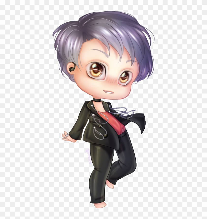 Bts Rap Monster Dibi Chibi By Hanaokiku - Rm Chibi Bts Png #978815