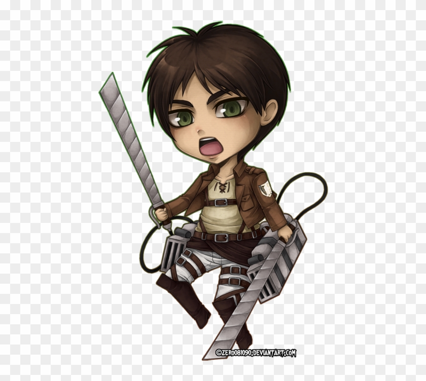 Eren Jaeger Chibi By Zero0810 On Deviantart - Eren Chibi Png #978825