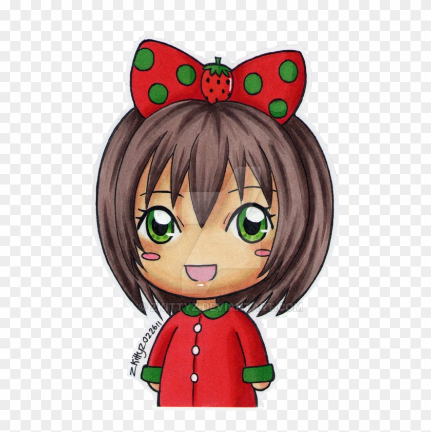 Strawberry Chibi By Zkittyz - Chibi #978844