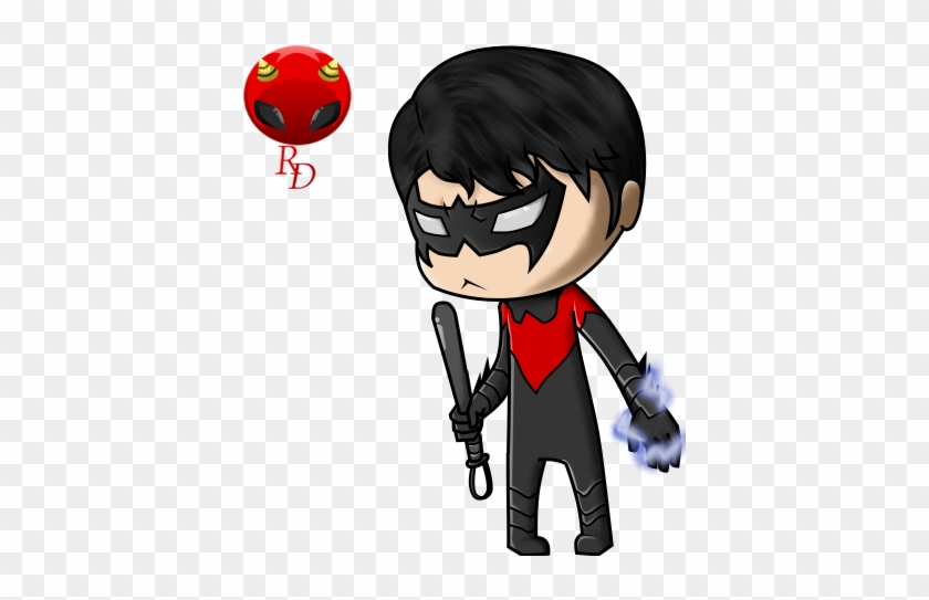 Dick Grayson Chibi By Risingdiablo - Chibi Red Robin Tim Drake #978872