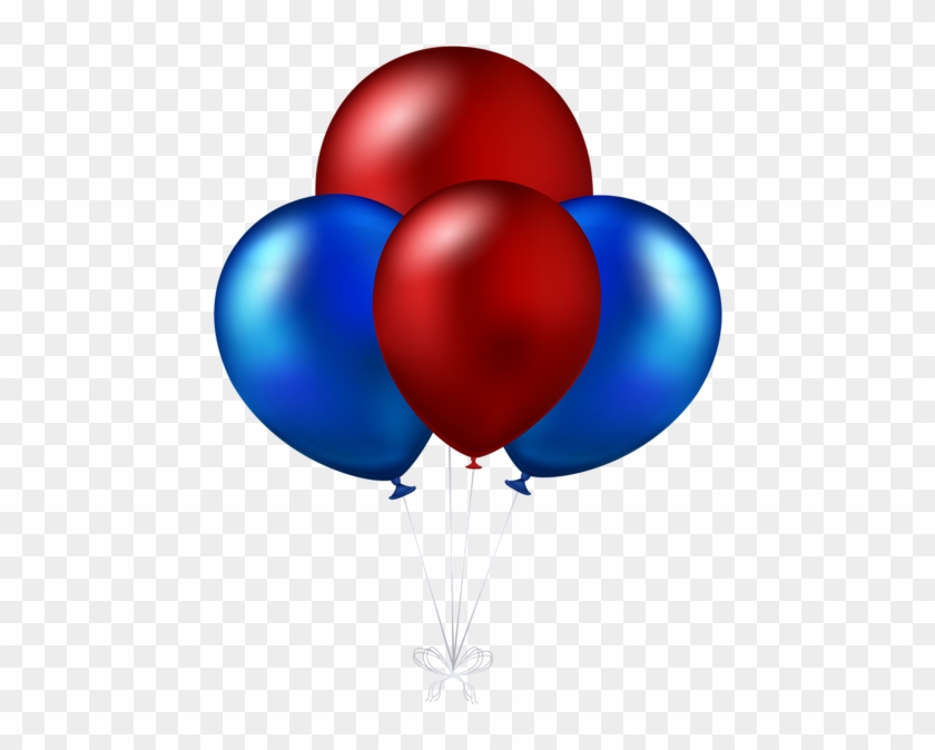 Red And Blue Balloons Transparent Png Clip Art Image - Red And Blue Birthday Balloons #978890