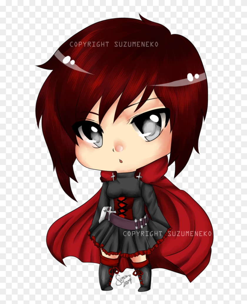 Chibi Ruby Rose By Suzumecreates - Ruby Rose Rwby Chibi #978902