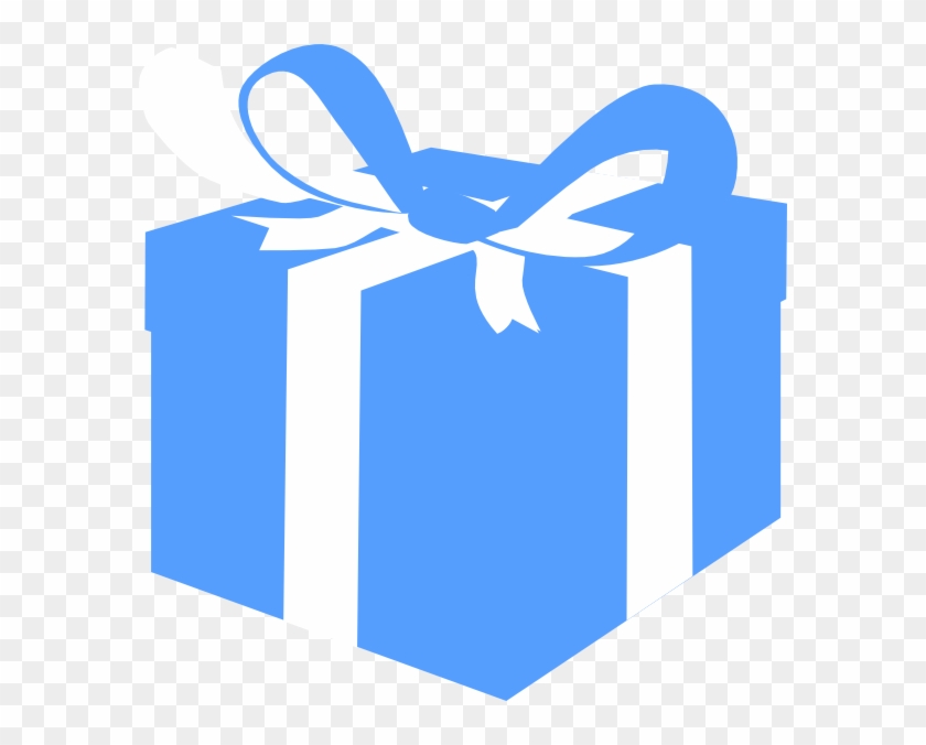 Gift Box Clip Art Blue #978964