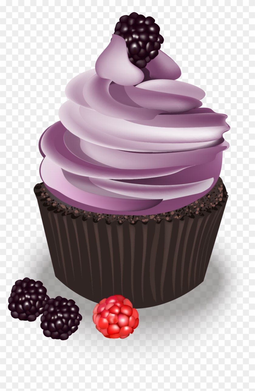 Ice Cream Cupcake Blueberry - Dessert #979076