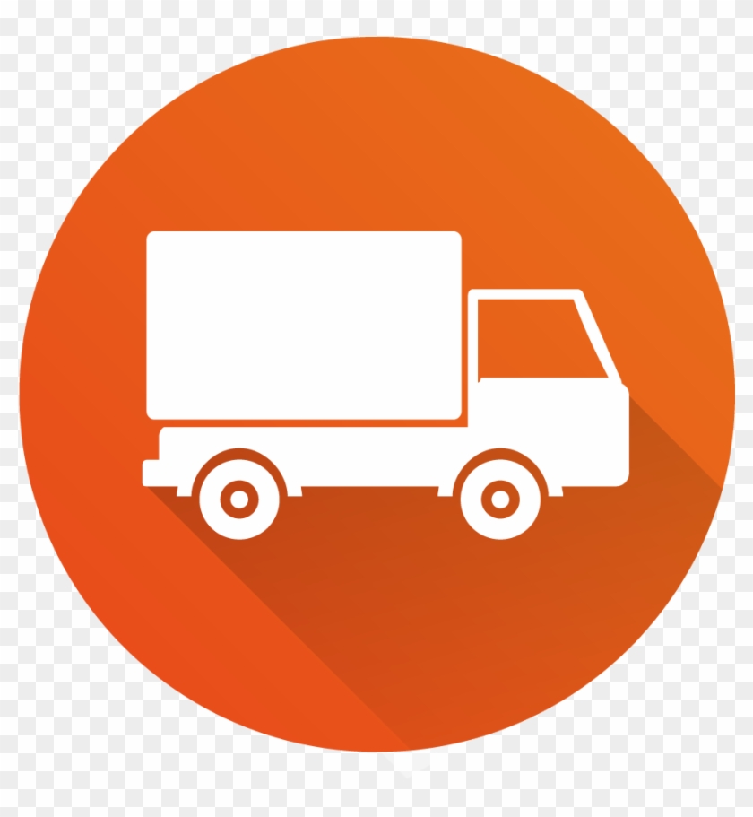 Acorn Insurance Orange Van Icon Image - Portrait Of A Man #979097