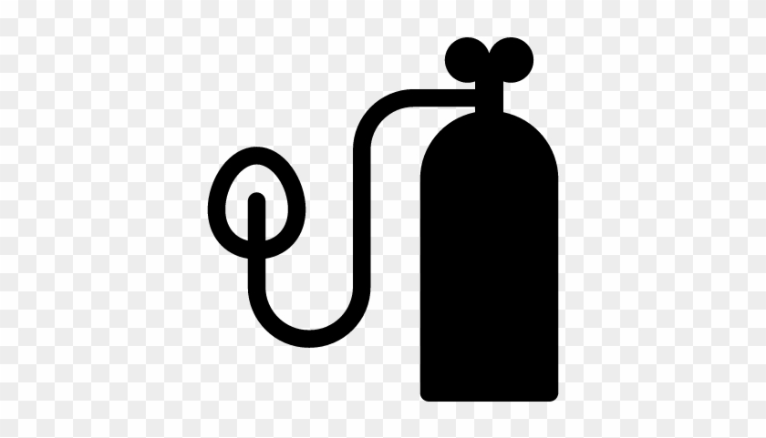 Oxygen Bottle And Mask Vector - Renting #979108