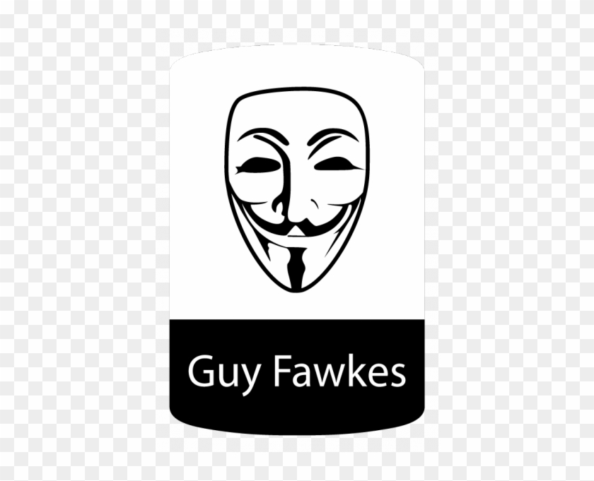 Guy Fawkes Mask Logo Badge Sticker Unixstickers - Disobey V For Vendetta Guy Fawkes Anonymous Mask Unisex #979115