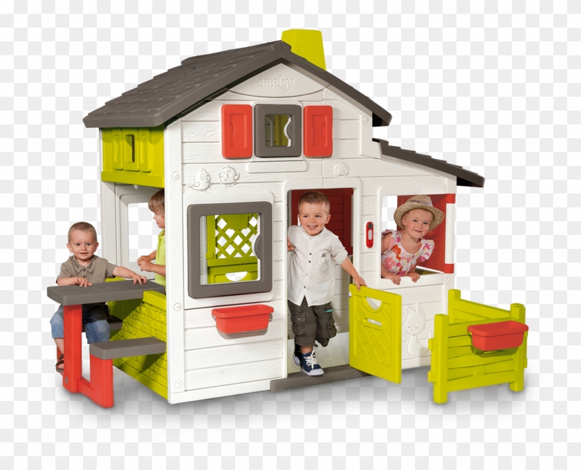 Friends House - Smoby Friends House Playhouse, Garden Play Equipment #979143