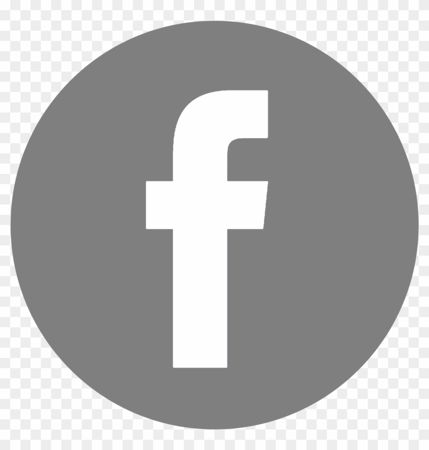 Facebook Icon Clipart - Facebook Icon Vector Gray #979146