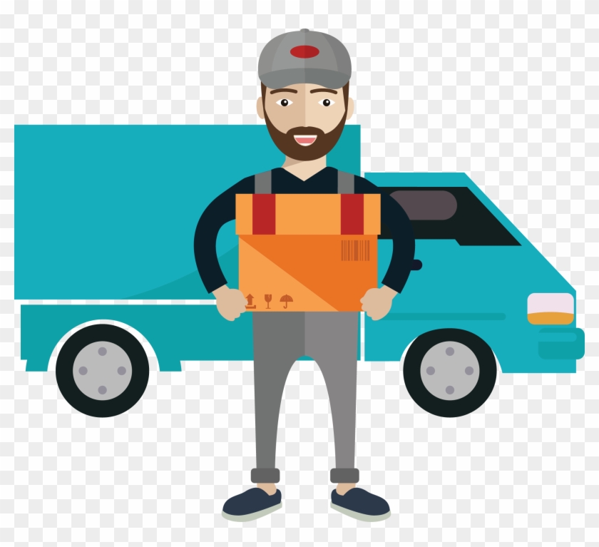 Delivery Courier Royalty Free Illustration Indian Truck