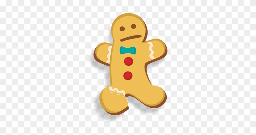 Gingerbread Man Cookie Jumping Cartoon Transparent - Gingerbread #979193