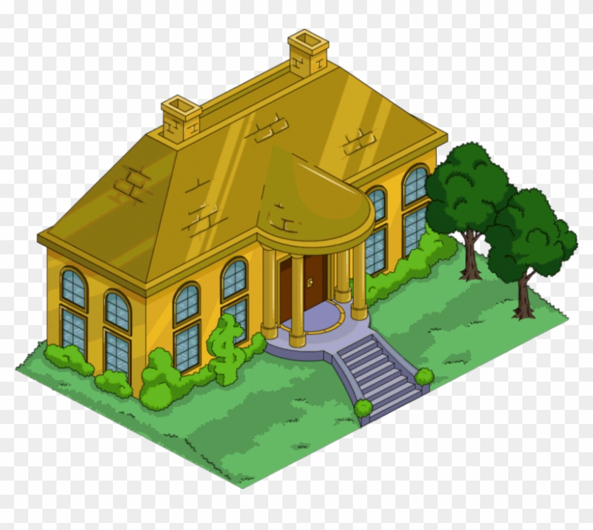 Solid Gold House - Simpsons Kent Brockman Home #979276