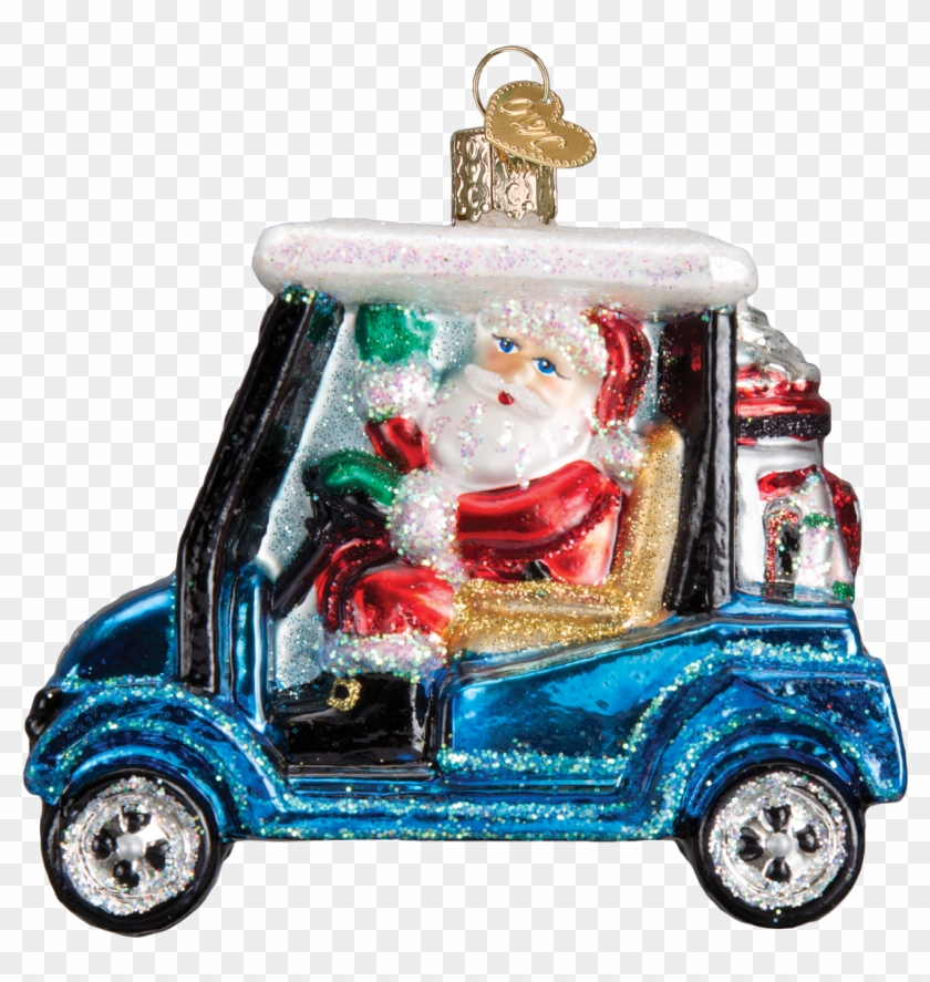Golfer's Day Old World Christmas Has The Perfect Gifts - Old World Christmas Santa Driving Golf Cart #979374