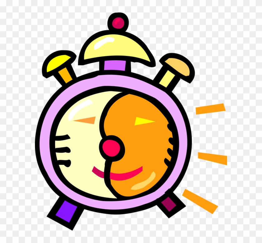 Vector Illustration Of Alarm Clock Ringing Its Morning - Vector Illustration Of Alarm Clock Ringing Its Morning #979556