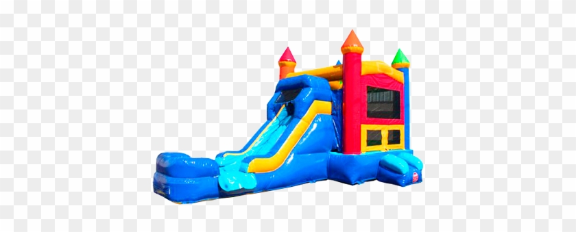 Rainbow Combo Wet Or Dry - Inflatable Castle #979732