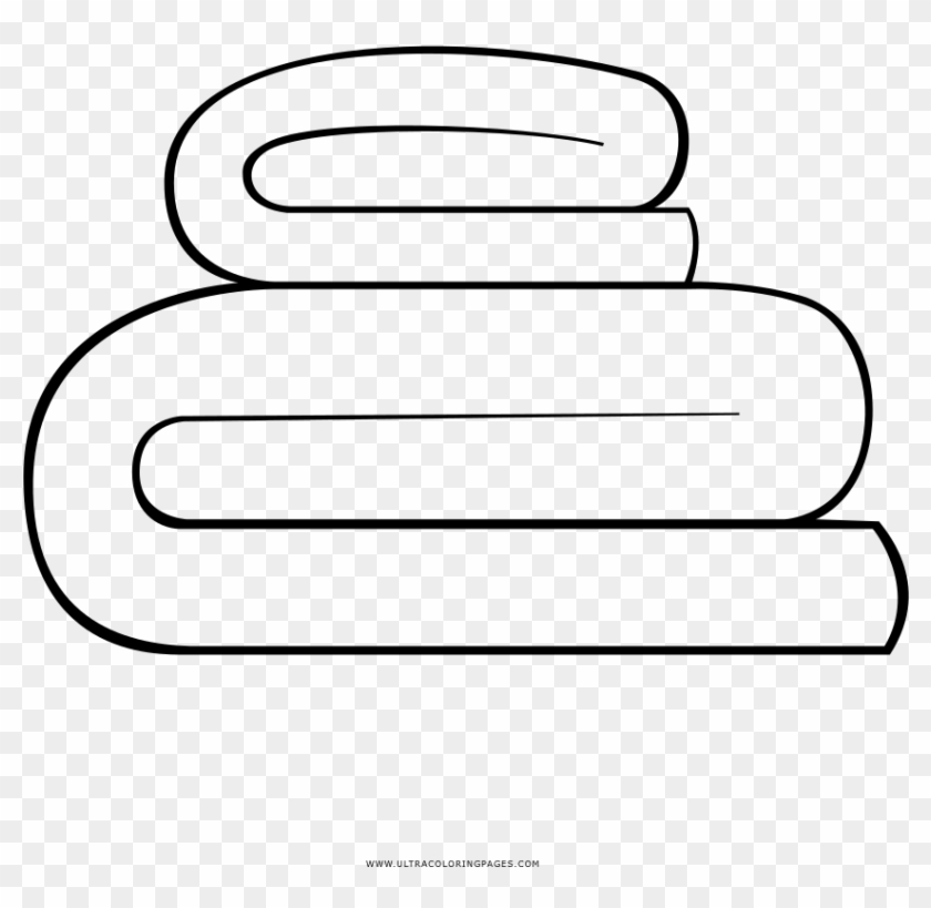 Towels Coloring Page - Line Art #979796