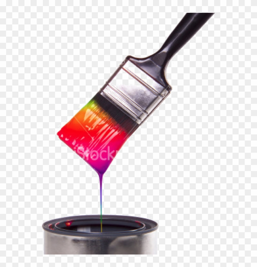 Paintbrush House Painter And Decorator Drip Painting - Paint Can Transparent Background #979891