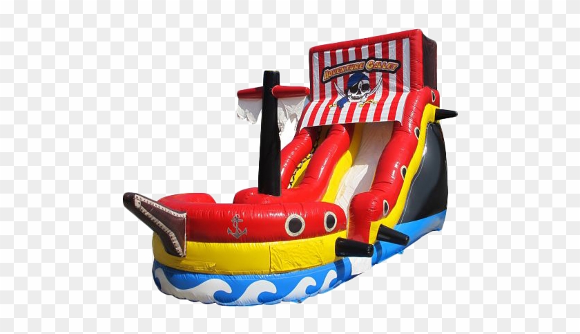 Pirate Ship Water Slide - Pirate Ship Bounce House Slide #980107