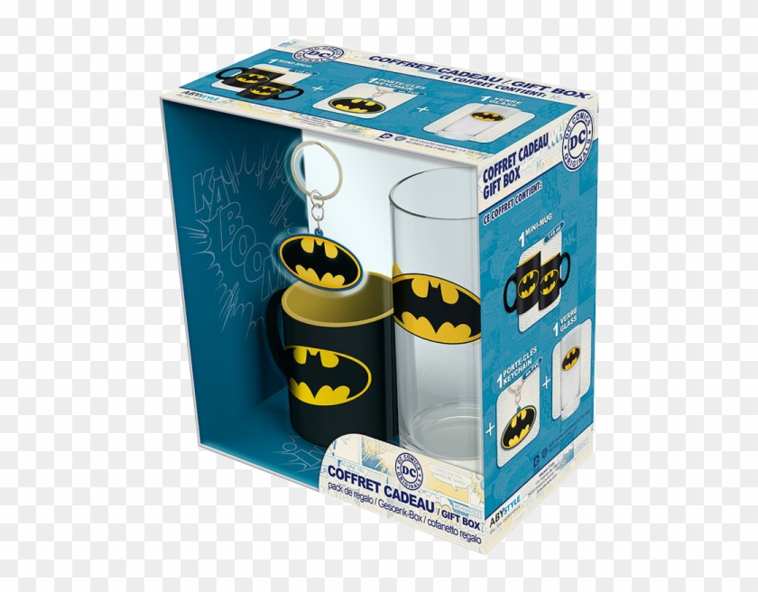 Dc Comics Batman Mini-mug/glass/keyring Gift Set - Batman Pack Taza Cafe + Llavero + Vaso Dc Comics #980144