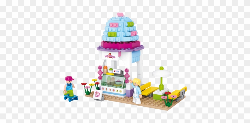 Sluban Ice Cream Shop M38-b0525 - Sluban Building Blocks Girls Dream Serie Ice Cream #980225