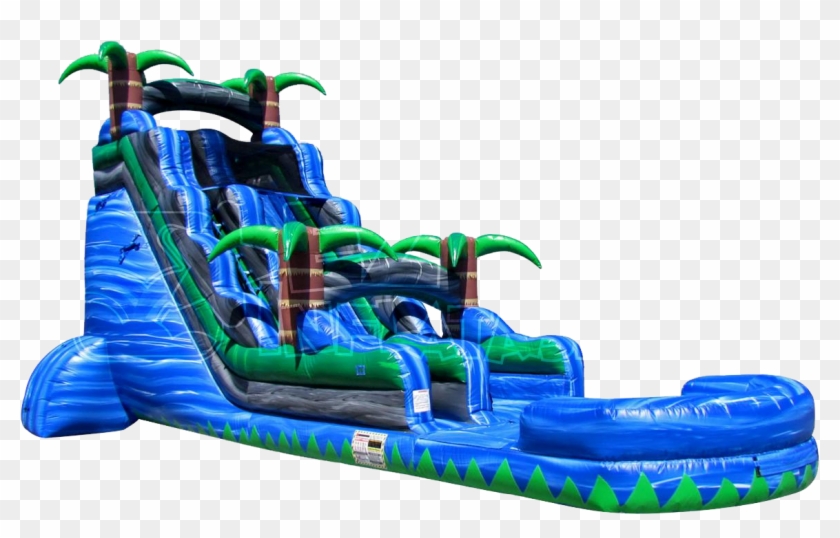 The Blue Crush Inflatable Water Slide - Adult Inflatable Water Slide #980237