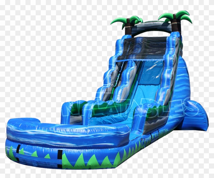 The Blue Crush Inflatable Water Slide - Blue Crush Inflatable Water Slide #980250