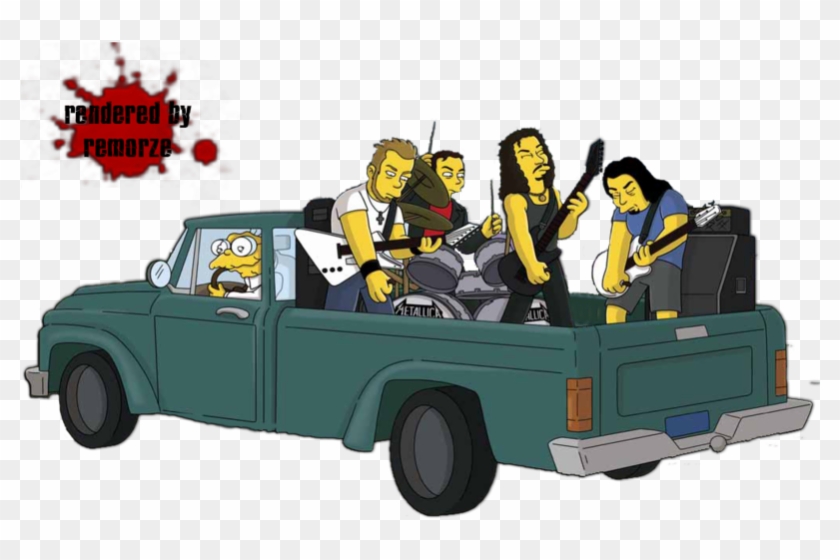 Metallica-simpsons By Tocaimacomics - Los Simpson Bart Metallica #980313