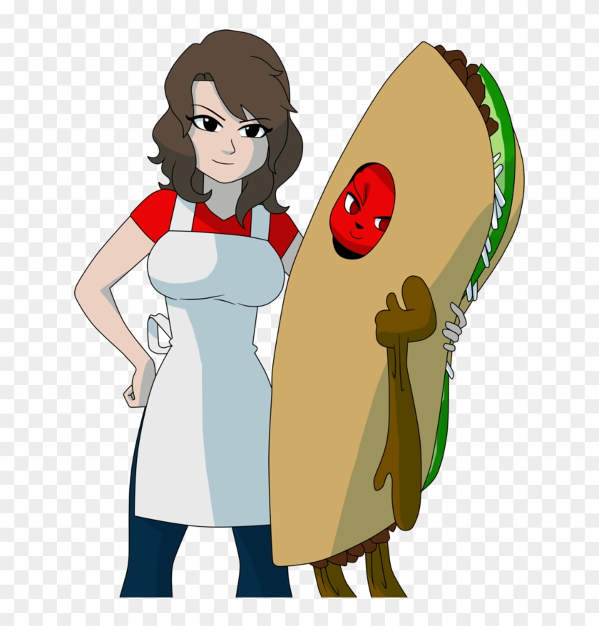 Taco Girl By Terryred - Cartoon #980338